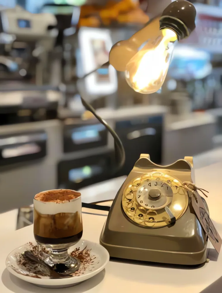 Caffè e pasticceria sul bancone